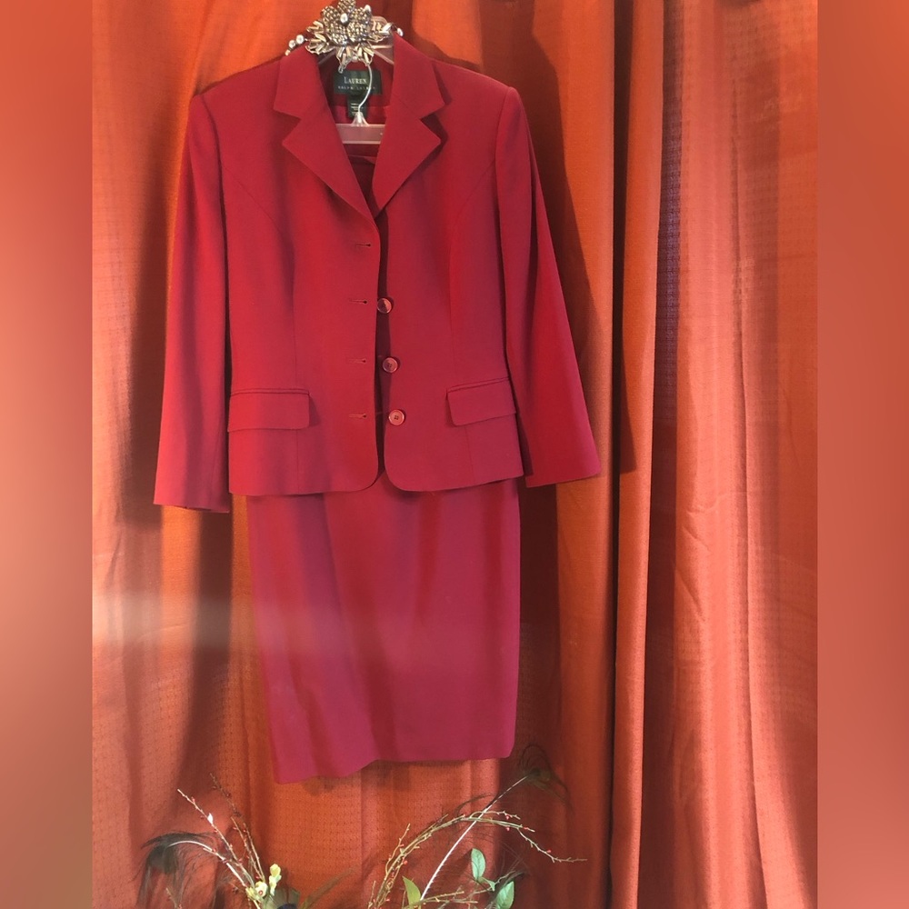 Vintage Ralph Lauren Skirt Suit Set